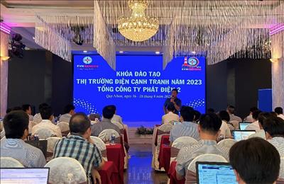 EVNGENCO2 tổ chức khóa đào tạo Thị trường điện cạnh tranh năm 2023