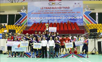 EVN ĐOẠT NHIỀU GIẢI THƯỞNG CAO TẠI HỘI THAO CHÀO MỪNG KỶ NIỆM 5 NĂM NGÀY THÀNH LẬP ỦY BAN QLVNN TẠI DOANH NGHIỆP