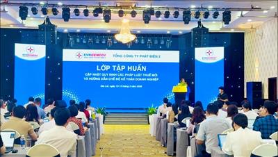 EVNGENCO2 tổ chức tập huấn cập nhật quy định pháp luật thuế và chế độ kế toán doanh nghiệp