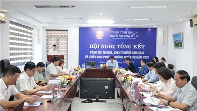 Khối Thi đua số 11 tỉnh Gia Lai tổng kết phong trào thi đua năm 2025, triển khai nhiệm vụ năm 2026