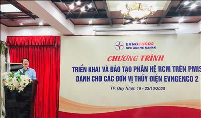 Tổng công ty Phát điện 2 phối hợp với Công ty Thủy điện An Khê – Ka Nak tổ chức chương trình đào tạo phân hệ RCM trên phần mềm PMIS