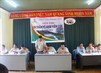 Hội thi an toàn vệ sinh viên giỏi cấp công ty năm 2014